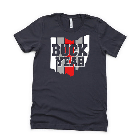 Buck Yeah Ohio Striped State T-Shirt