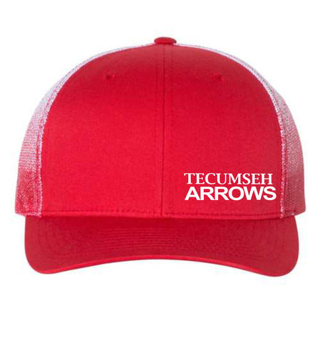 Tecumseh Arrows Red and White Fade Adjustable  Hat